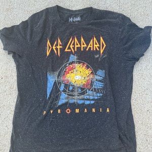 Def Leppard Acid Dye PyroMania Tshirt T shirt XL